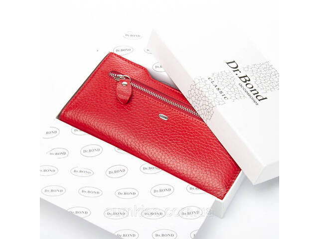 PODIUM Гаманець Classic Жіноча шкіра DR. BOND WMB-2M red - Фото 9