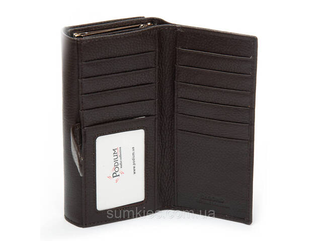 PODIUM Гаманець Classic Жіноча шкіра DR. BOND W46 coffee - Фото 7