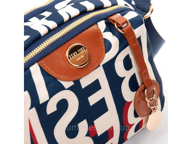 PODIUM Сумка Женская Текстиль полиамид Jielshi 1158 blue letters - Фото 6