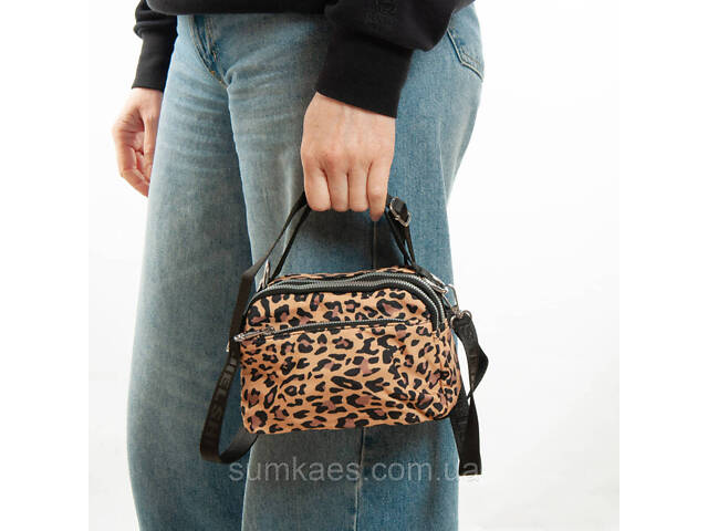 PODIUM Сумка Женская Текстиль полиамид Jielshi F056 leopard print - Фото 7