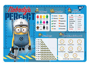 Подкладка для стола с подсказками А3 YES Minions 491485