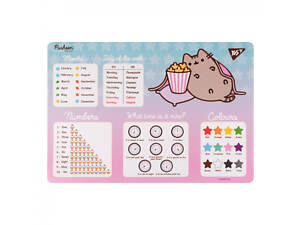 Подкладка для стола с подсказками А3 YES Pusheen Popcorn 492260