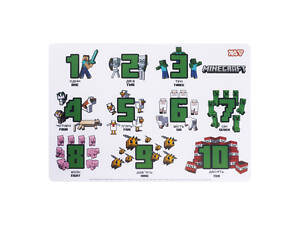 Подкладка для стола с подсказками YES Minecraft 492364 29х42 см