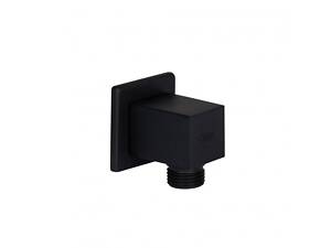 Під'єднання для шланга Qtap Spojeni прямокутне QT809810842857NB Black Matt