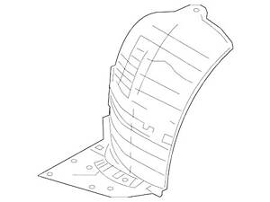 Подкрылок Передний Левый (Передняя Часть) на Q50