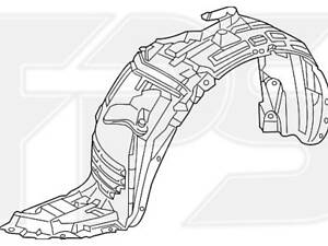 Підкрилок передній лівий Mazda 5 10-18 (Тайвань). C51356130A