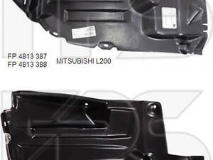 Подкрылок передний правый для Mitsubishi L200 2005-2015 (Fps) передняя часть