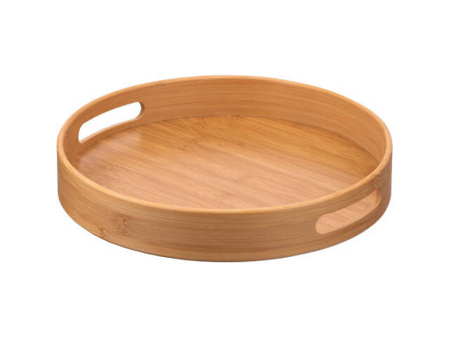 Піднос Ardesto Midori, 30х5 см, бамбук, круглий (AR1430BR) - Фото 1