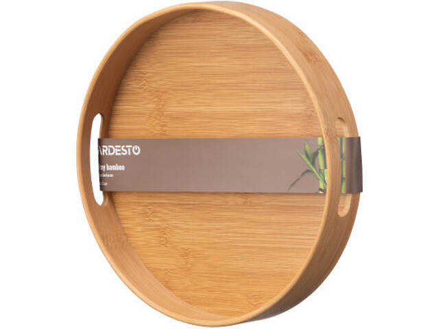 Піднос Ardesto Midori, 30х5 см, бамбук, круглий (AR1430BR) - Фото 4