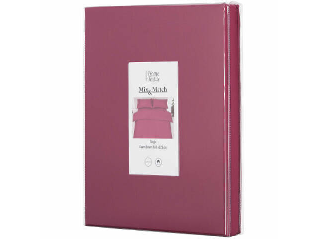 Підковдра Ardesto Mix&Match 100% бавовна, сатин бордовий 200х220 см (ART2022DVR) - Фото 2