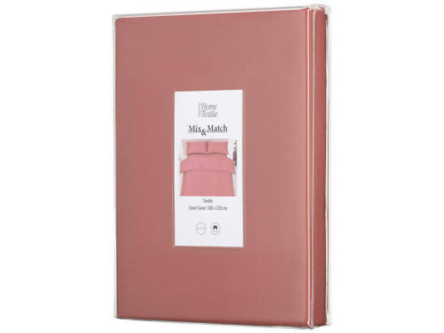 Підковдра Ardesto Mix&Match 100% бавовна, сатин коричневий світлий 200х220 см (ART2022DVO) - Фото 2