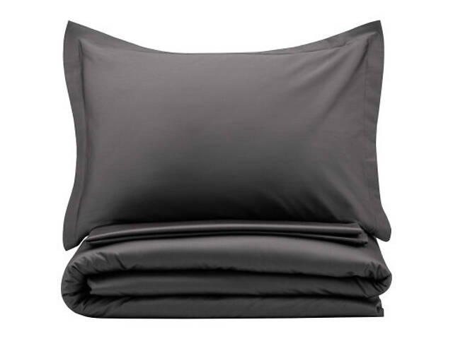 Підковдра Ardesto Mix&Match Premium 100% бавовна, сатин сірий 160х220 см (ART1622DVY) - Фото 4