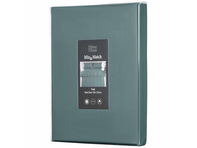 Підковдра Ardesto Mix&Match Premium 100% бавовна, сатин зелений 200х220 см (ART2022DVE) - Фото 6