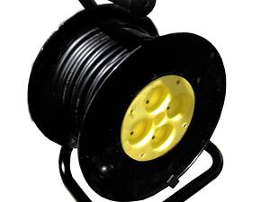 Удлинитель на катушке 25 м (ПВС 2*2,5) ГОСТ ПРОФІ провод 100%медь(конт.гр.ЛАТУНЬ)ТМ LM