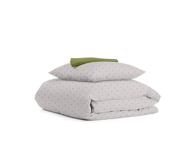 Підліткове ліжко з простирадлом на гумці MINI DOTS COSAS Бежевий 160х220 см - Фото 1