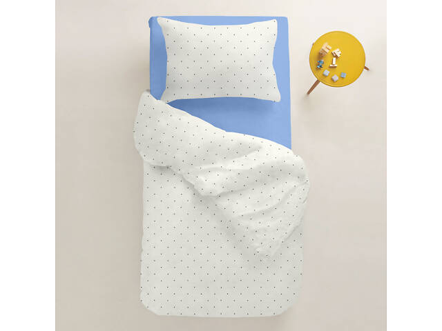Підліткове ліжко з простирадлом на гумці MINI DOTS CS28 COSAS Білий 160х220 см - Фото 2