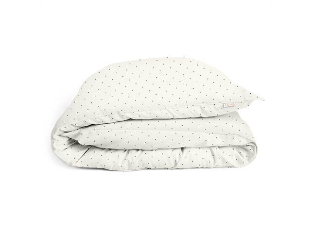 Підліткове ліжко з простирадлом на гумці MINI DOTS CS28 COSAS Білий 160х220 см - Фото 4