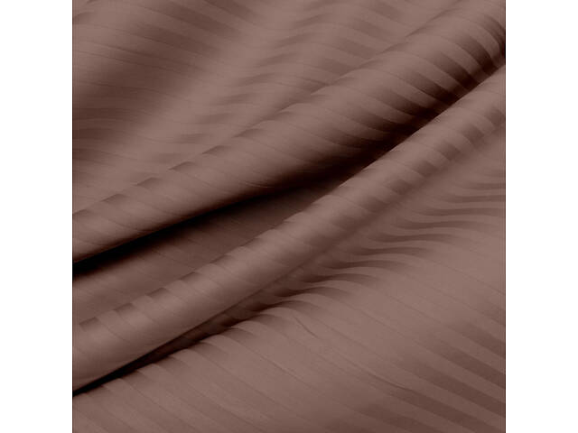 Підліткове ліжко сатин з простирадлом на гумці LATTE Cosas Коричневий 160х220 см - Фото 8