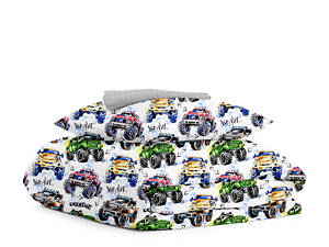 Підліткова постільна білизна BRAVE CARS COSAS сіра 155х215 см