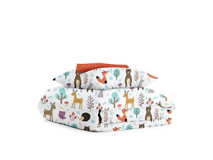 Підліткова постільна білизна Colorful Animals CS3 COSAS Бежевий 160х220 см