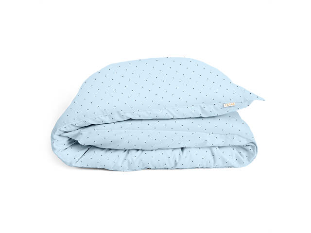 Підліткова постільна білизна MINI DOTS CS10 COSAS Блакитний 160х220 см - Фото 4