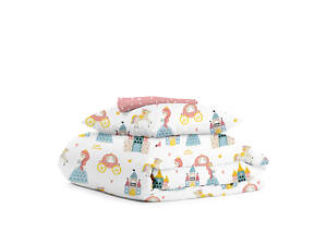 Підліткова постільна білизна PRINCESS CS3 COSAS Біла 155х215 см