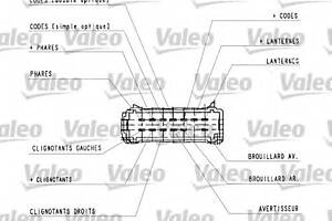 Підрульовий перемикач для моделей: OPEL (VIVARO, VIVARO, VIVARO), RENAULT (LAGUNA, LAGUNA, TRAFIC, TRAFIC, VEL, ESPACE, TRA