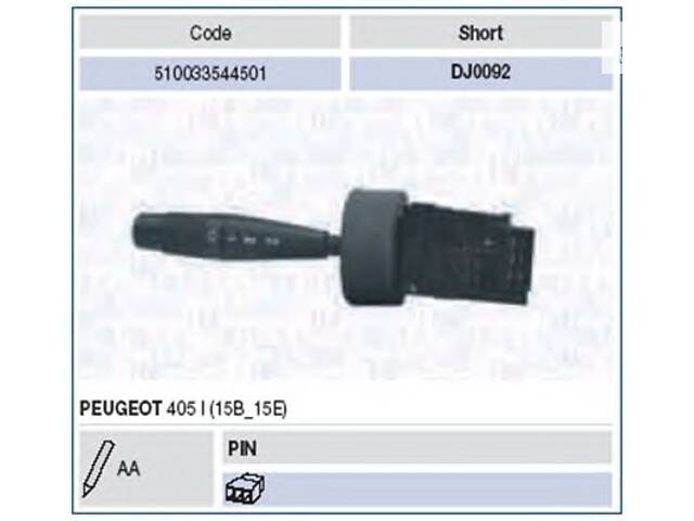 Підрульовий перемикач для моделей: PEUGEOT (405,405)