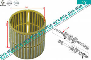 Подшипник игольчатый КПП 42x47х48 8200026372 Nissan / НИССАН INTERSTAR 1998-2010 / ИНТЭРСТАР 98-10, Nissan / НИССАН PR