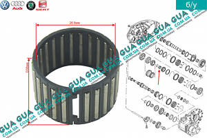 Подшипник игольчатый 38X44X26,8 ( сепаратор ) шестерни 5 передачи вторичного вала КПП 02F311115 VW / ВОЛЬКС ВАГЕН TRANSP