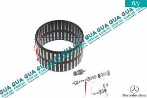 Подшипник игольчатый 51X31 ( сепаратор ) шестерни 1-2 передачи промежуточного вала КПП A0209813410 Mercedes / МЕРСЕДЕС V