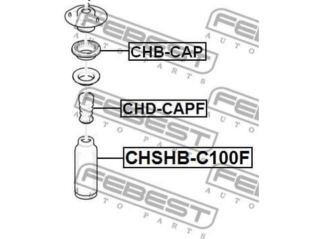 Подшипник опоры амортизатора GMC TERRAIN / CHEVROLET EQUINOX 2003-2009 г.