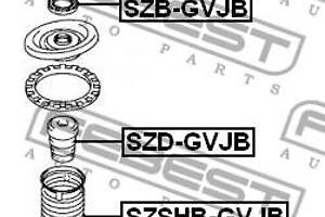 Подшипник опоры амортизатора SUZUKI APV / SUZUKI LIANA 2001-2016 г.