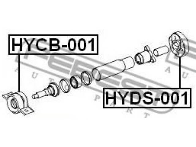 Подшипник подвесной HYUNDAI SANTAMO / HYUNDAI H-1 (A1) 1997-2008 г.