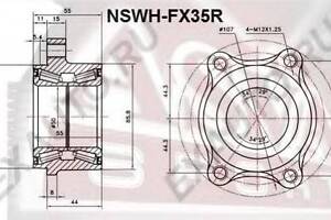 ПОДШИПНИК СТУПИЧНЫЙ ЗАДНИЙ (NISSAN INFINITI FX4535 S50 2002-2008) ASVA NSWHFX35R на INFINITI FX