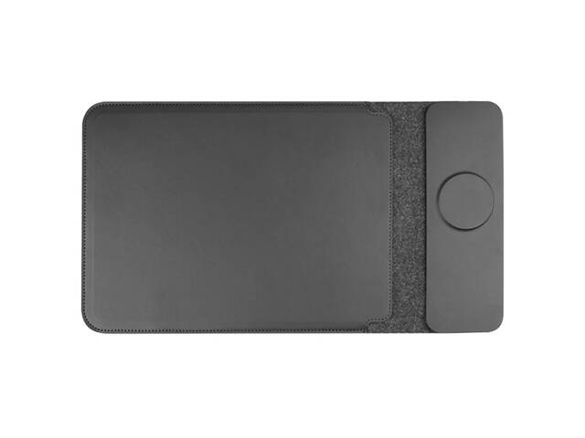 Подставка-чехол для ноутбука STAND JD-S96 с БЗУ 15W (13-14'') Black - Фото 1