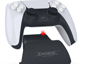 Подставка - держатель XPRO DOBE BLACK для игровой консоли Sony PS5, вертикальная с USB-кабелем.