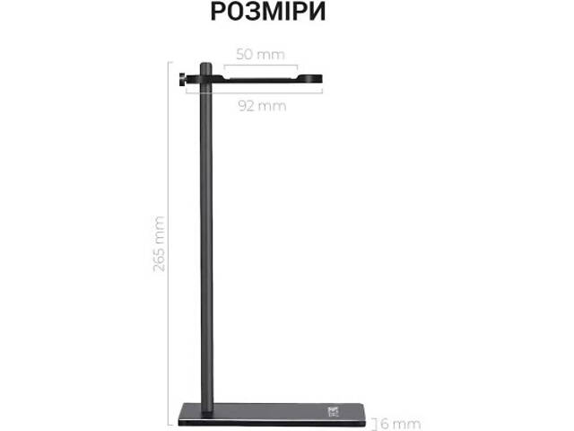 Підставка для гарнітури OfficePro Aluminum Alloys Black (LS350B) - Фото 7