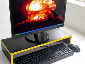 Подставка для монитора Zeus Трек Черно/Желтый