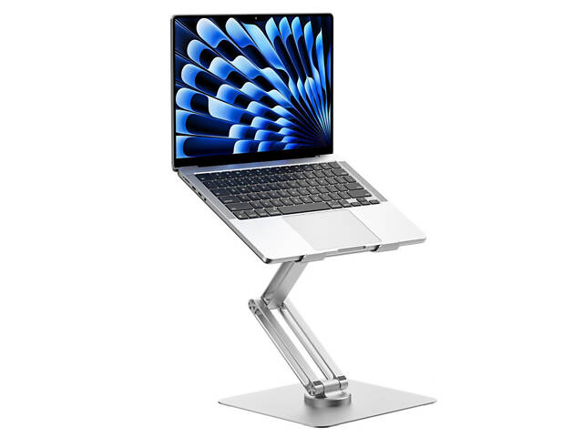 Подставка для ноутбука WIWU ZM-S801 Rotative Foldable Laptop Stand Silver - Фото 1