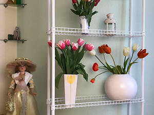 Подставка для цветов и рассады BeStand 'СТЕЛЛАЖ 180' с подвижной полкой 90 см * 25 см, высота 180 см, цвет