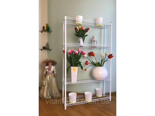 Подставка для цветов и рассады BeStand 'СТЕЛЛАЖ 180' с подвижной полкой 90 см * 25 см, высота 180 см, цвет - Фото 1