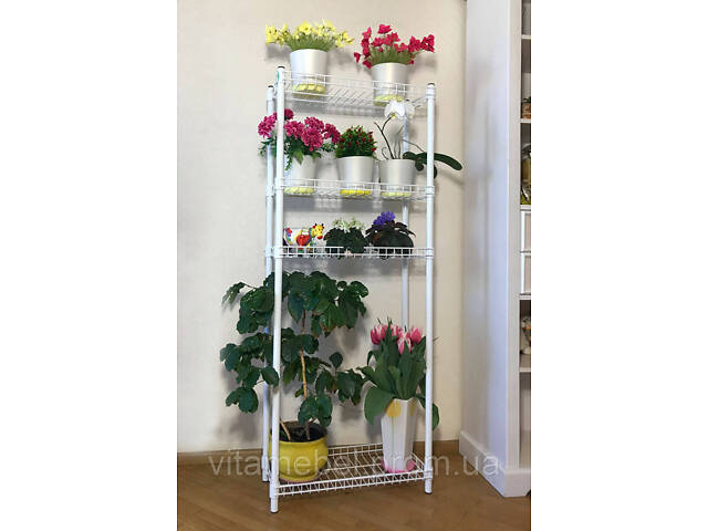 Подставка для цветов и рассады BeStand 'СТЕЛЛАЖ 180 М' с подвижной полкой 60 см * 25 см, высота 180 см, цвет - Фото 2