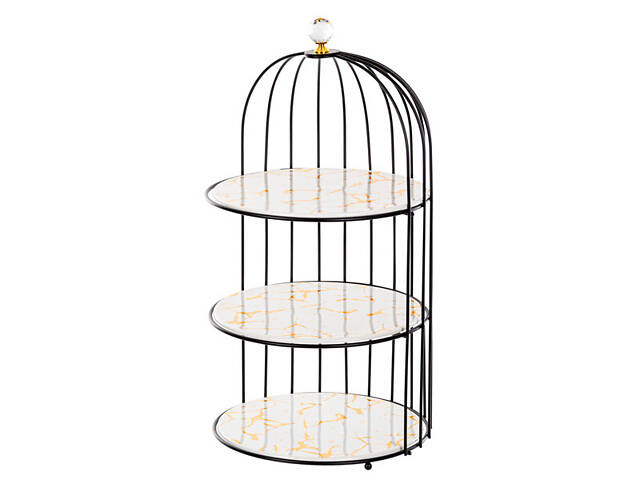 Подставка под десерты 3-х ярусная Lefard 47х25 см 926-016 - Фото 1