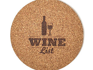 Підставка сервірувальна Mazhura Wine List MZ-731430 9.5 см бежева