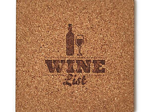 Підставка сервірувальна Mazhura Wine List MZ-731431 9.5х9.5 см бежева