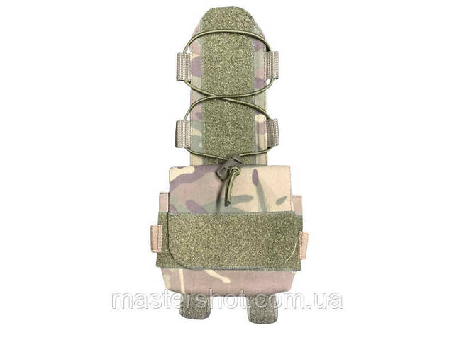 Подсумок карман (противовес) для аксессуаров на кавер для баллистического шлема Fast Mandrake мультикам ms - Фото 1