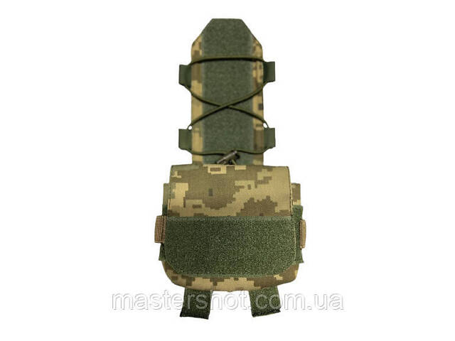 Подсумок карман (противовес) для аксессуаров на кавер для баллистического шлема Fast Mandrake пиксель ms ms - Фото 1