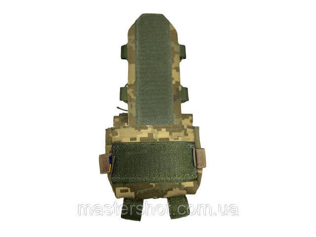 Подсумок карман (противовес) для аксессуаров на кавер для баллистического шлема Fast Mandrake пиксель ms ms - Фото 4