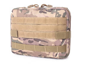 Подсумок общего назначения Molle горизонтальный текстиль (Коричневый камуфляж)